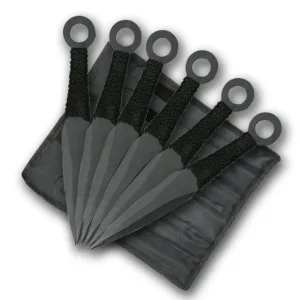 Black Cord Throwing Knives