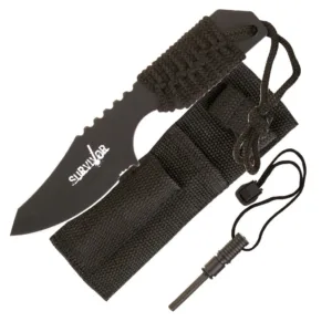 Black Tactical Survival Knife