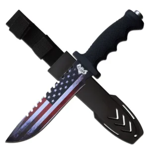 49 1 American flag fixed blade