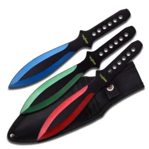 Tricolor Throwing Knives Set