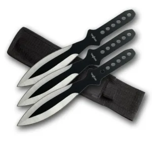 Black Steel Throwing Knives