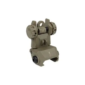 XTS-FRST XTS POLYMER REAR FLIP-UP SIGHT FDE Durable Picatinny Rail Sight