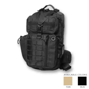 TACTICAL BACKPACK 18 x 9 x 5.5 inches Concealed Pistol Pocket MOLLE Straps Headphone Slit