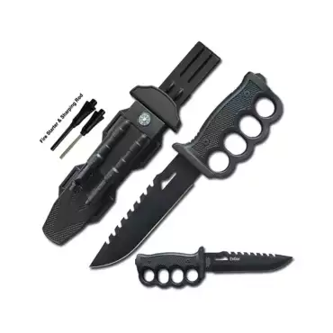 Survival Knuckle Knife with Sheath