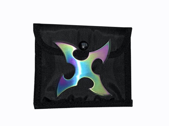 FOUR POINT THROWING STAR 4" WITH POUCH 90-24 - Image 3