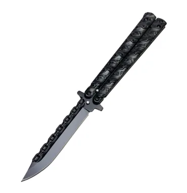 Chain Pattern Butterfly Knife