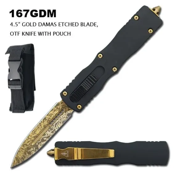 Gold Decorative OTF Knife