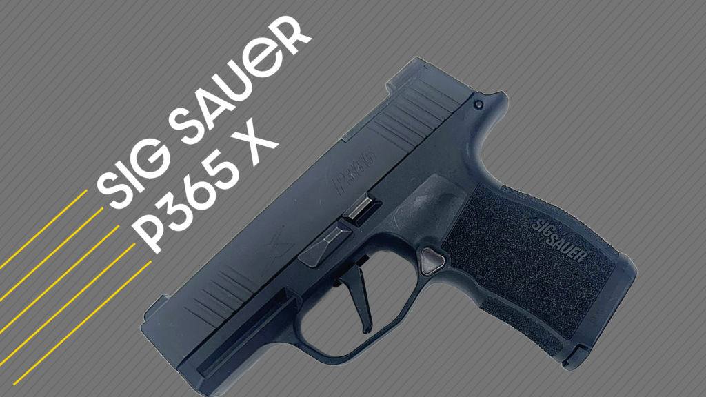 Sig Sauer P365X 9mm Tilted Banner