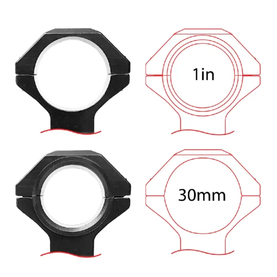 XTS-1IN-30MM MULTI-SIZED UNI-MOUNT SCOPE RINGS - Image 3