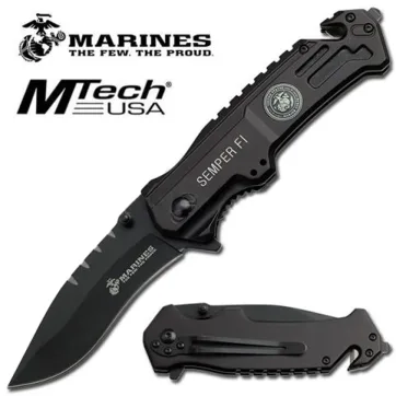 M-A1002DP - 4.75" Closed Spring Assisted Marines Knife