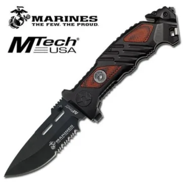 M A1023WD - 5" Closed Spring Assisted Marines Knife