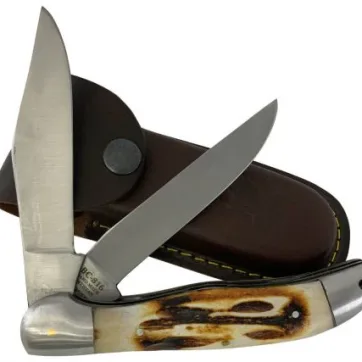 BC 816-BKBN -  5" Black Bone Collector 2 Blade Bone Handle Folding Knife (Copy)