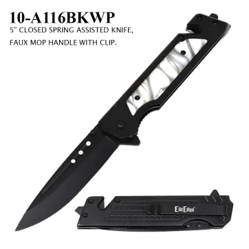 10-A116BKWP - 5" Closed Spring Assisted Knife