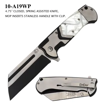 10-A19WP - ElitEdge Spring Assisted Sheep's Foot Pocket Knife