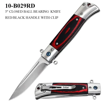 10-B029RD  5" Closed Ball Bearing Folding Knife