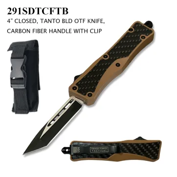 291SDTCFTB - 4"Closed OTF Automatic Knife