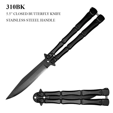 310BK - 5.5" BLACK BUTTERFLY BONE STYLE