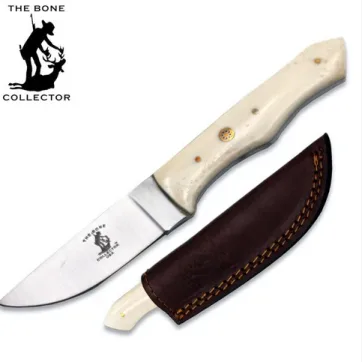 BC 884-WHBN - 8" Bone Collector Fixed Blade Hunting Knife with Leather Sheath