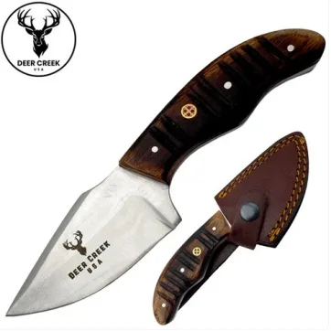 DC 003 7" Deer Creek Pakkawood Short Skinner Hunting Knife