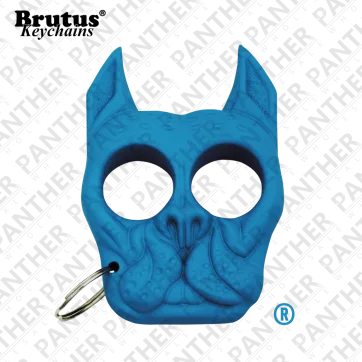 DG-SBL - Light Blue Brutus Self Defense Keychain / Knuckles