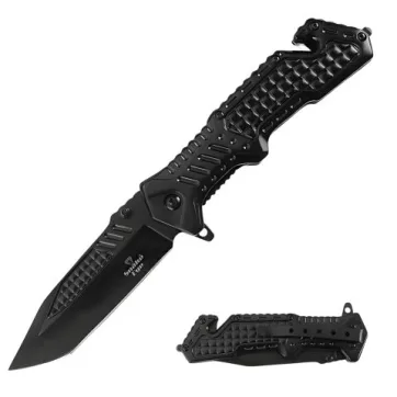 SE-0340BK  8.5" HEAVY DUTY SPRING ASSISTED RESCUE KNIFE