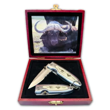 RA 7037BW - 2pc Manual Folding Boxed Set Water Buffalo