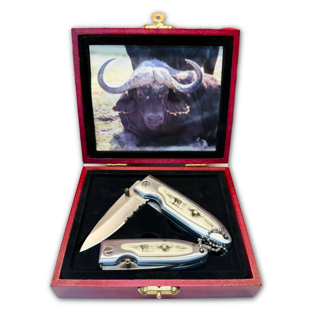 RA 7037BW - 2pc Manual Folding Boxed Set Water Buffalo