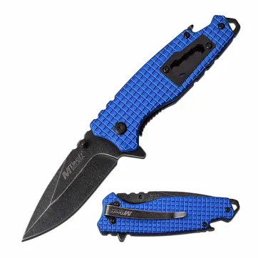 MT-A1014BL - MTech 7.5" Spring Assisted Knife Blue
