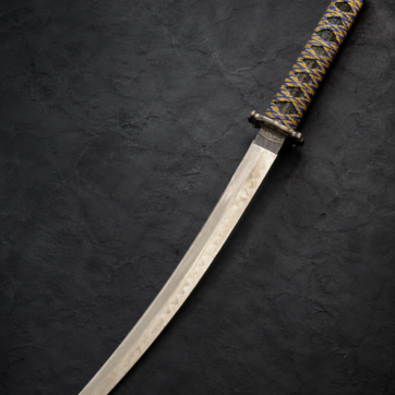 Blue & Gold Japanese Style Katana Sword – Decorative Samurai Display Sword