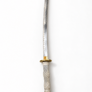 Ivory-Tone Dragon Head Katana – Decorative Japanese Style Sword