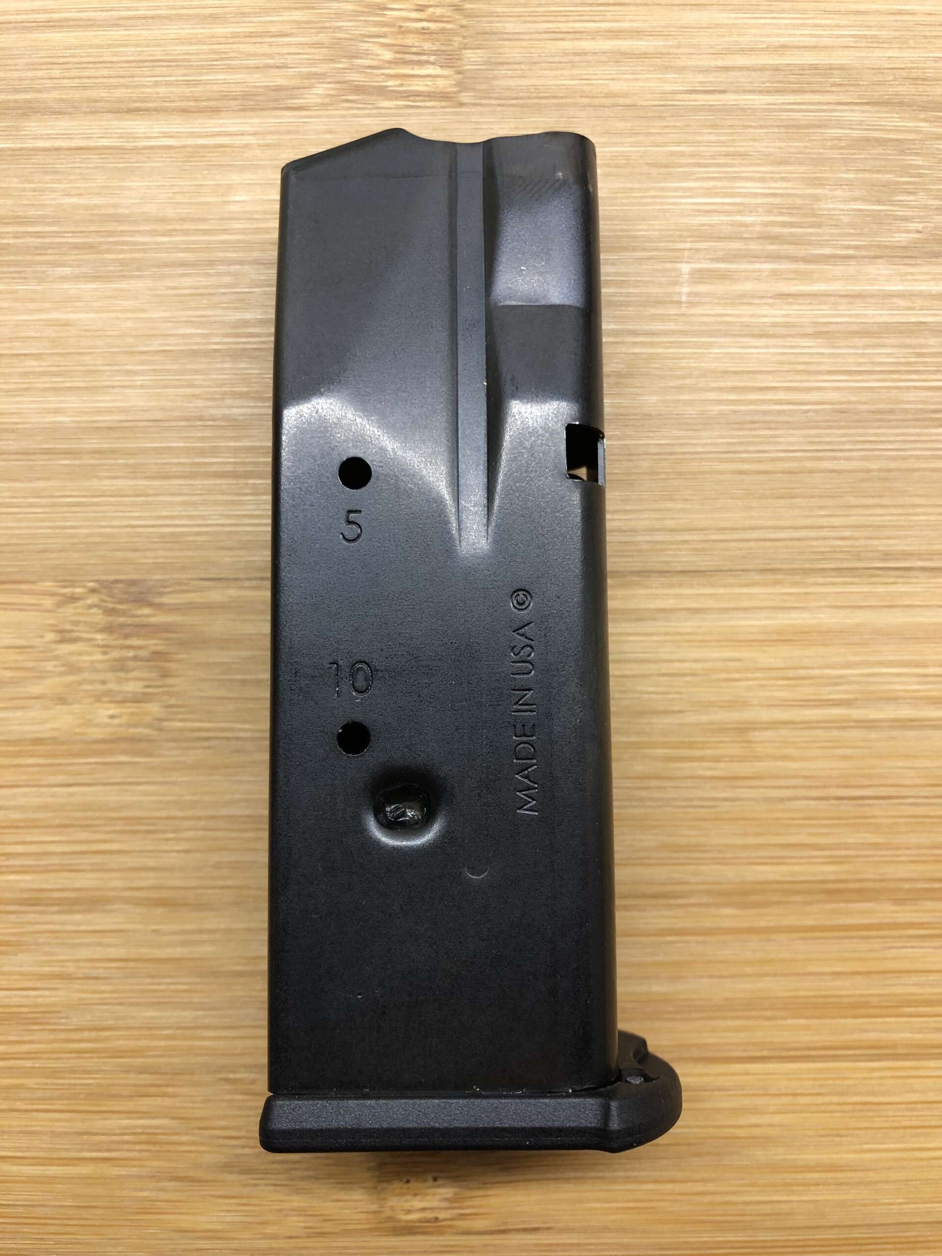 A ten-round magazine for a SIG Sauer P365 XL, built to comply with state capacity limits
